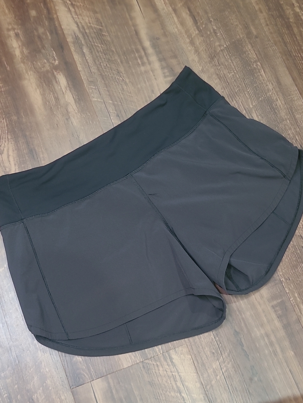 Lululemon Shorts Womens Black Speed Up Low Rise Lined Running Active Stetch
